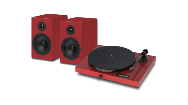 Купить Виниловый проигрыватель PRO-JECT SET JUKEBOX E1 + SPEAKER BOX 5 RED/RED